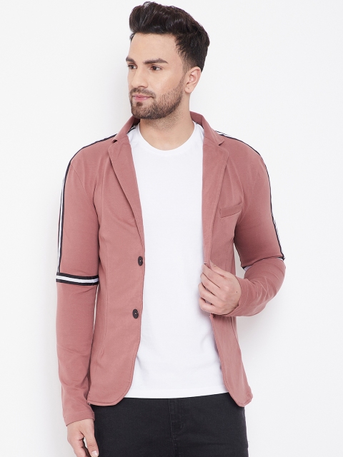 

FUGAZEE Men Rose Striped Tailored Jacket