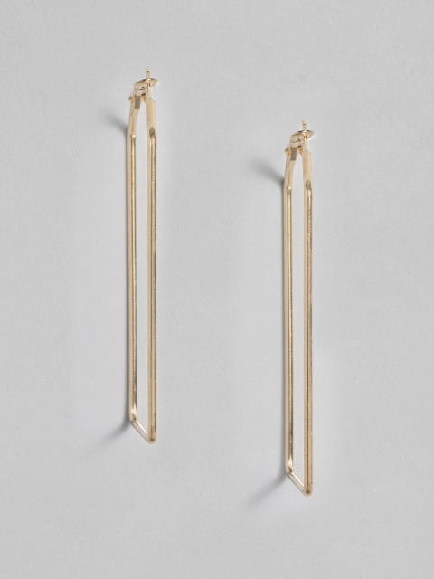 

justpeachy Gold-Plated Geometric Hoop Earrings