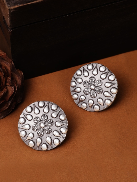 

Rubans Silver-Plated Oxidised Classic Studs