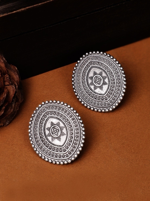

Rubans Silver-Plated Classic Oxidised Studs