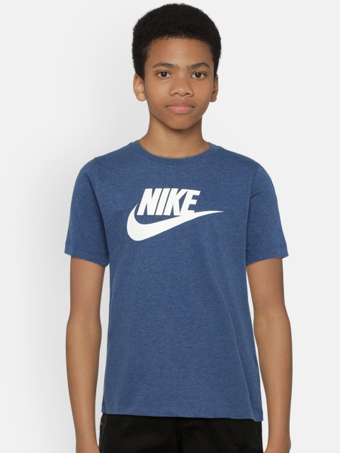 

Nike Boys Blue Printed Round Neck T-shirt