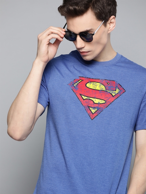 

Justice League Men Blue & Red Printed Round Neck T-shirt