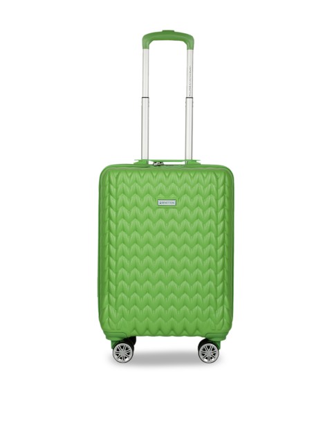 

United Colors of Benetton Green 360-Degree Rotation Water Resistant Cabin Trolley Bag
