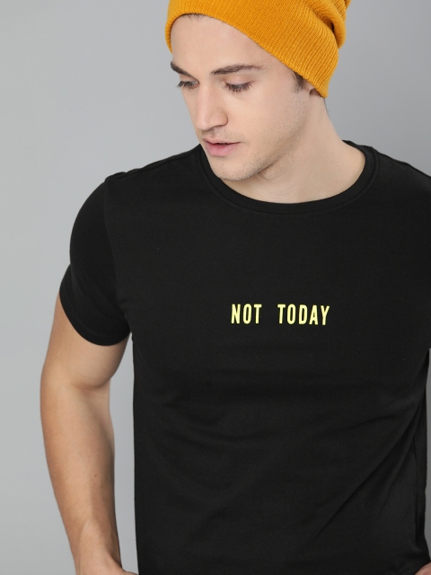 

Kook N Keech Men Black Solid Round Neck T-shirt