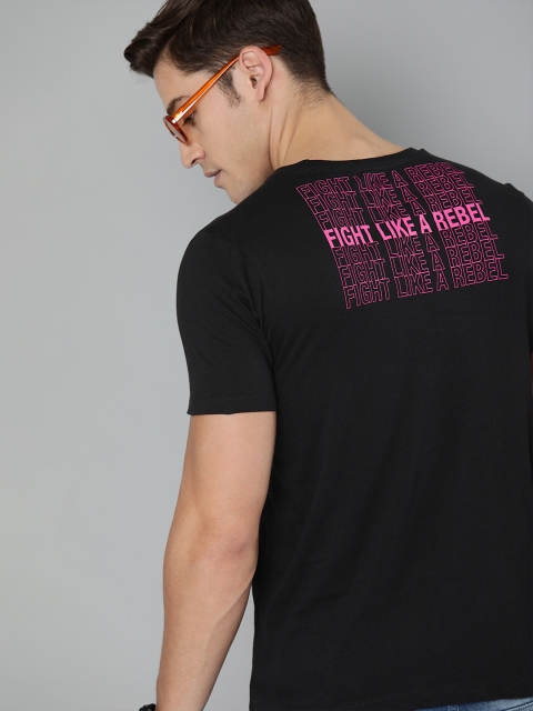 

Kook N Keech Star Wars Men Black Back Printed Round Neck T-shirt