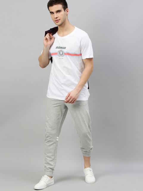 

Kook N Keech Marvel Men White Iron Man Printed Round Neck T-shirt