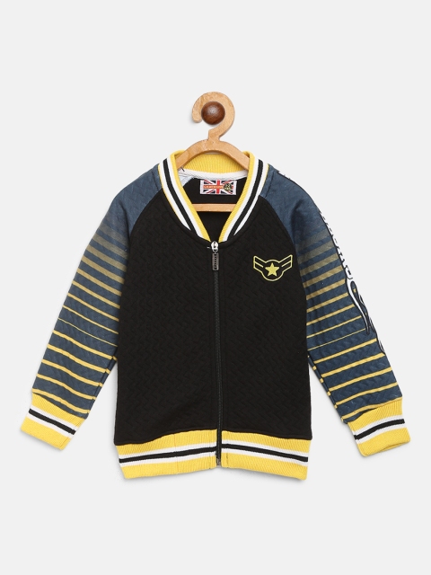 

GAME BEGINS Boys Black Quilted Sweatshirt