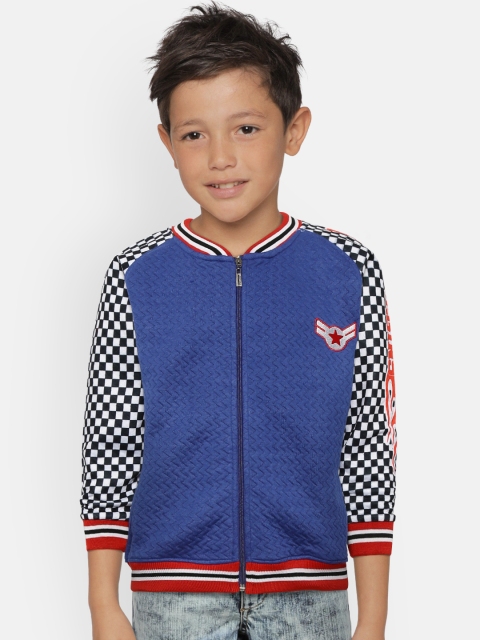 

GAME BEGINS Boys Blue Quilted Sweatshirt