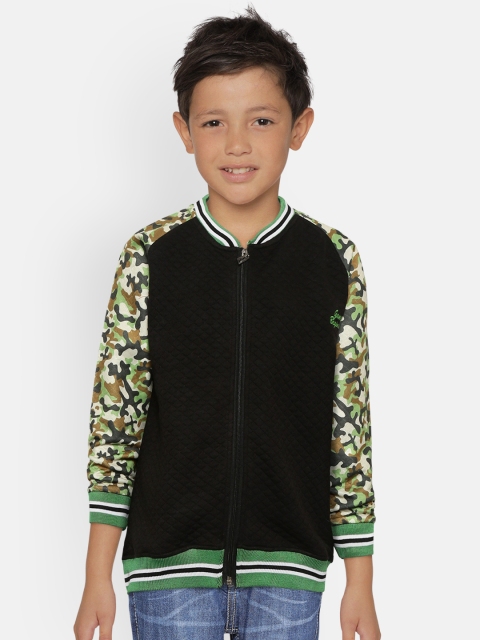 

GAME BEGINS Boys Black Quilted Sweatshirt
