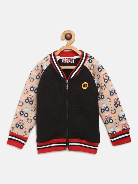 

GAME BEGINS Boys Black Quilted Sweatshirt