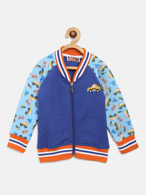 

GAME BEGINS Boys Blue Quilted Sweatshirt