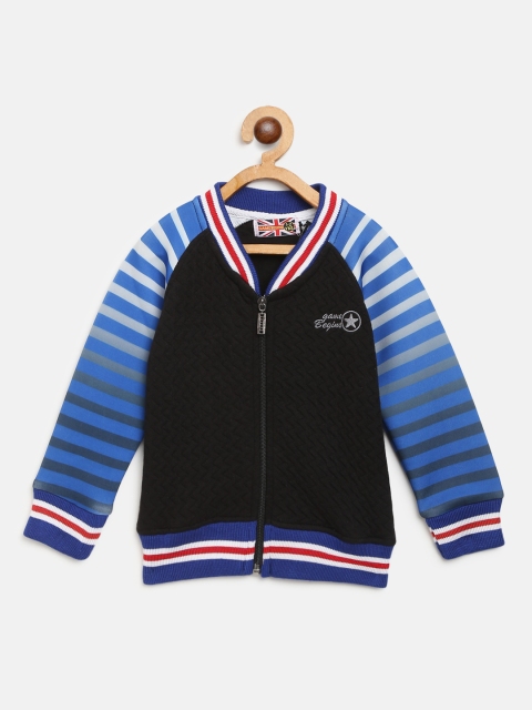 

GAME BEGINS Boys Black & Blue Quilted Sweatshirt