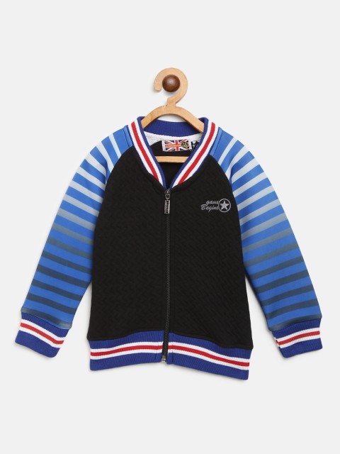 

GAME BEGINS Boys Black & Blue Quilted Sweatshirt