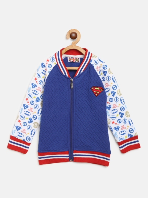 

GAME BEGINS Boys Blue & White Quilted Sweatshirt