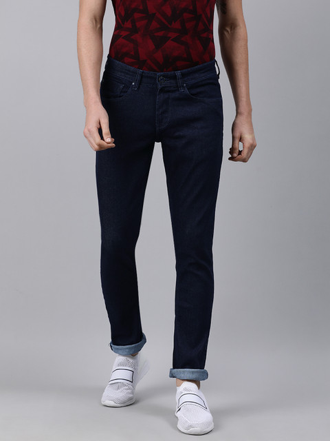 

SPYKAR Men Blue Skinny Fit Low-Rise Clean Look Stretchable Jeans