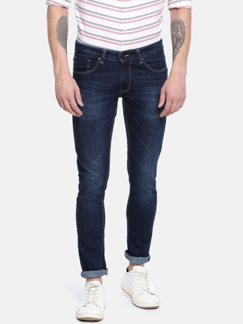 

SPYKAR Men Blue Narrow Skinny Fit Low-Rise Clean Look Stretchable Jeans