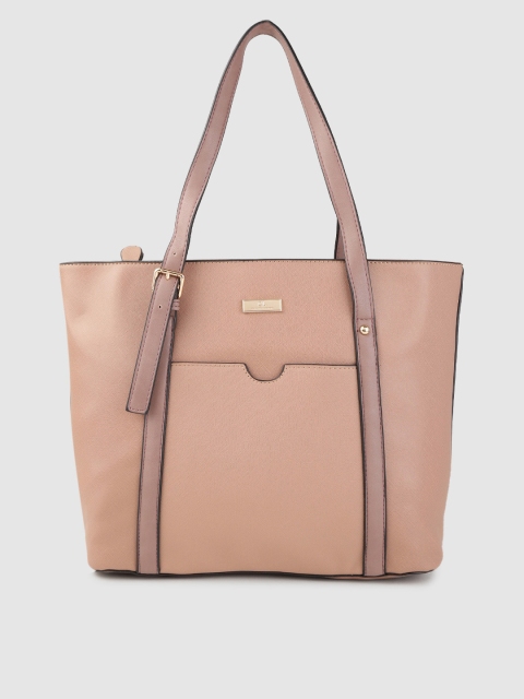 

Carlton London Nude-Coloured Solid Shoulder Bag