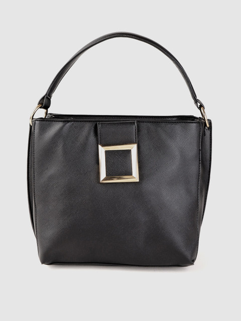 

Carlton London Black Solid Handheld Bag