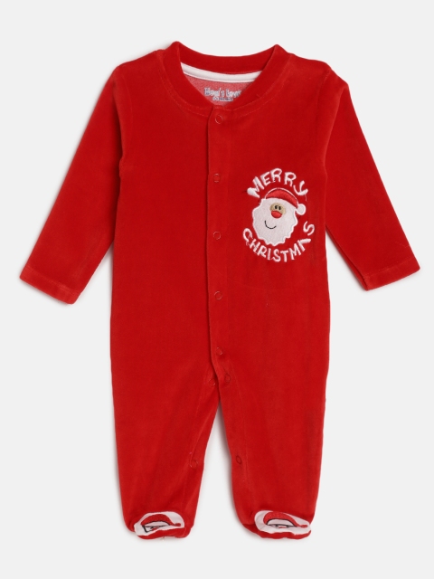 

Moms Love Boys Red Solid Rompers