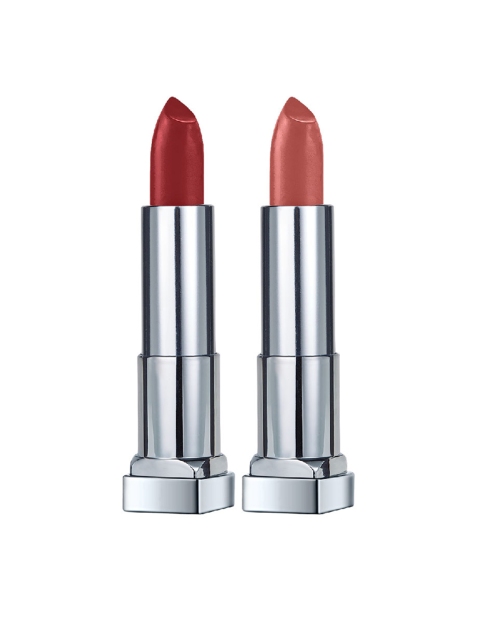 

Maybelline New York Pack of 2 Color Sensational Creamy Matte Lipsticks, Red