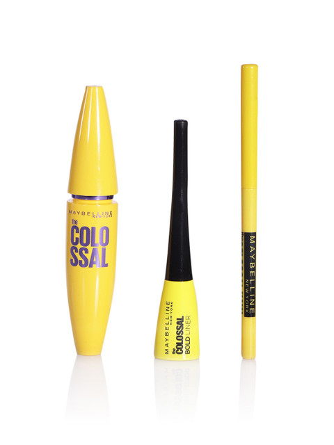 

Maybelline New York Colossal Kajal Black + Colossal Bold Eyeliner+ Colossal Mascara