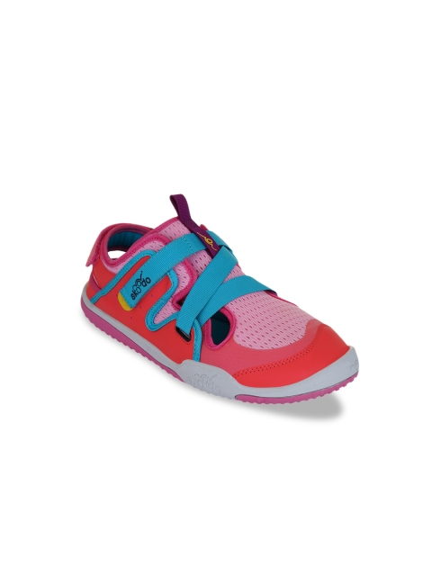 

Skoodo Kids Candy Pink & Peach-Coloured Ziggie Zag Sneakers