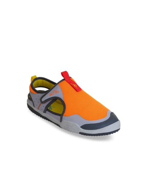 

Skoodo Kids Fiery Orange & Grey Winger Glide Sneakers