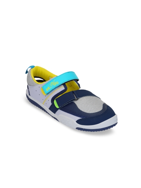 

Skoodo Kids Steel Grey & Navy Blue Angler Alpha Sneakers