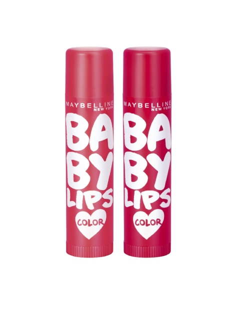 

Maybelline New York Set of 2 Baby Lips Lip Balm, Pink