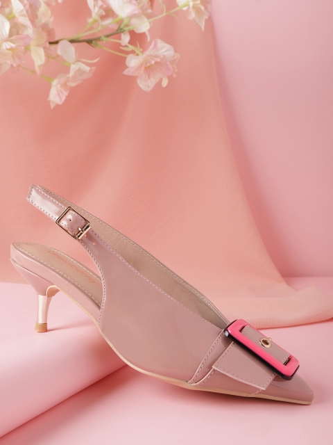 

DressBerry Women Nude-Coloured Solid Pumps
