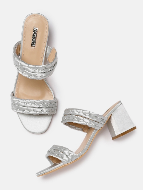 

CORSICA Women Grey Woven Design Sandals