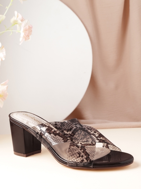 

DressBerry Women Brown Animal Print Sandals