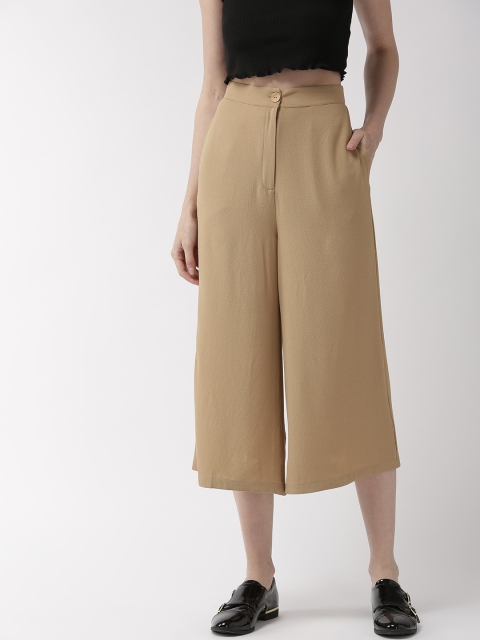 

QUIERO Women Beige Solid Culottes