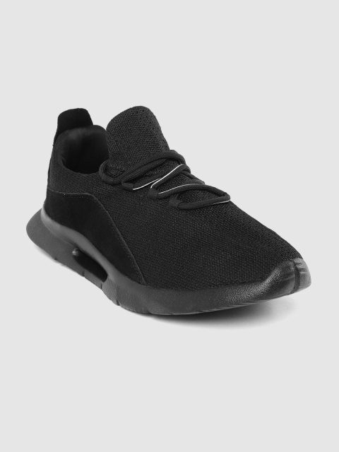 

Carlton London sports Men Black Solid Running Shoes