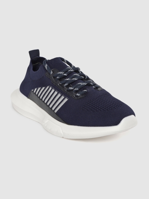 

Carlton London sports Men Navy Blue & Grey Running Shoes