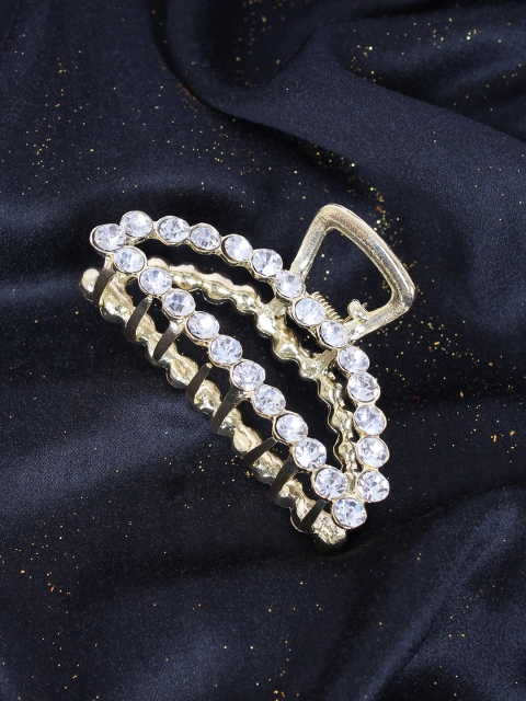 

Ayesha Gold-Toned Embellished Rhinestone Claw Clip