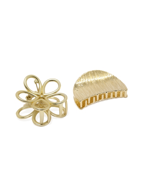 

Ayesha Women Set of 2 Gold-Toned Claw Clips