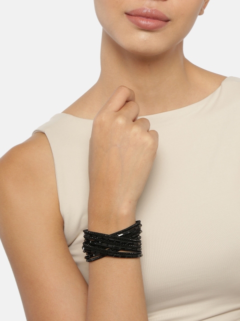 

Ayesha Women Black Wraparound Bracelet