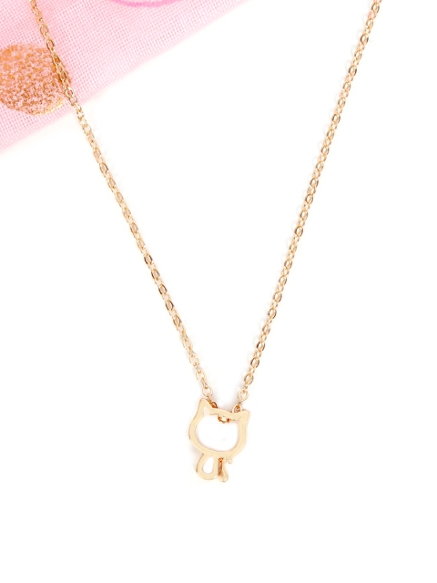 

lil' star Girls Gold-Toned Pendant With Chain