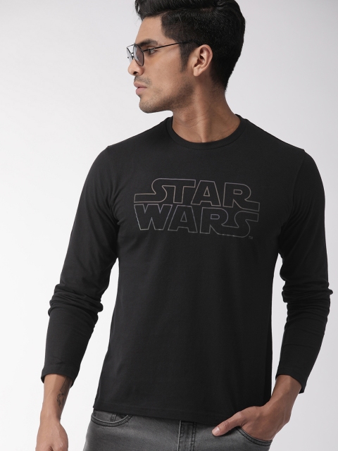 

Indian Terrain Men Black Printed Round Neck T-shirt