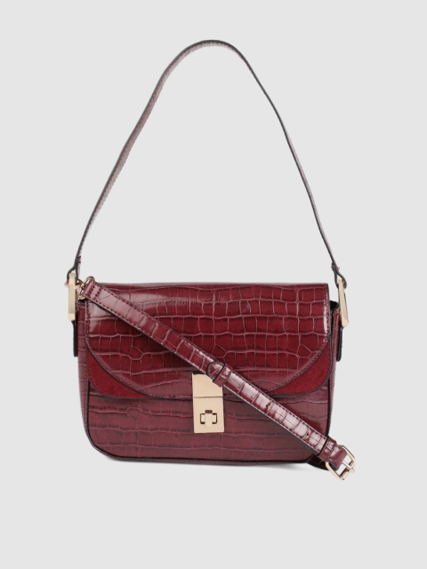 

Accessorize Burgundy Textured Shoulder Bag