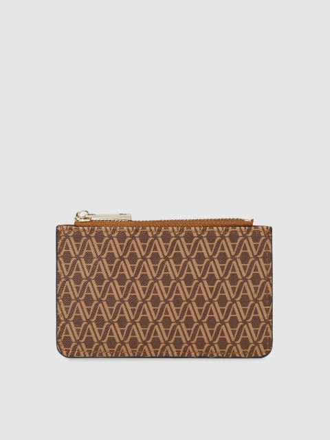 

Accessorize Women Brown Printed Card Holder