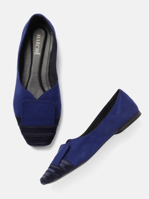 

MARCHE Women Blue Solid Ballerinas