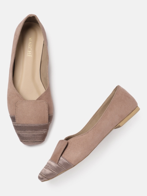 

MARCHE Women Pink Solid Ballerinas