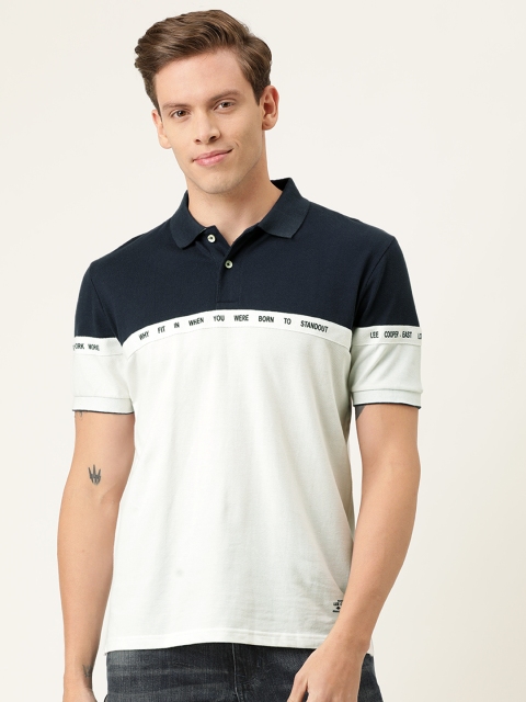 

Lee Cooper Men White Printed Polo Collar T-shirt