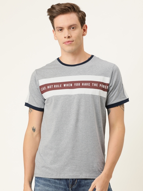 

Lee Cooper Men Grey Printed Round Neck T-shirt