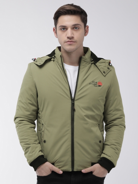 

Fort Collins Men Olive Green Solid Bomber