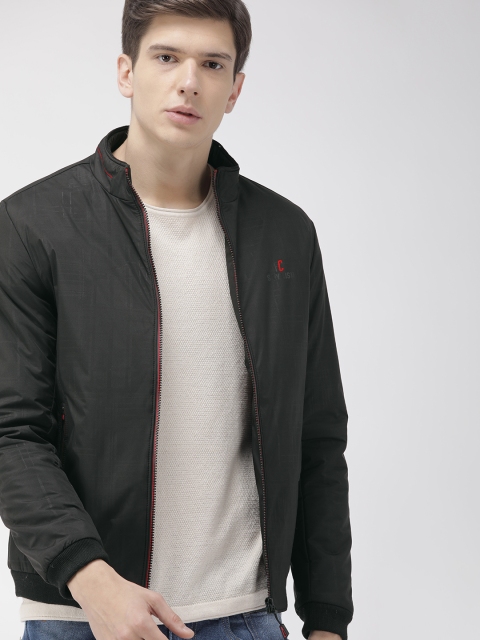 

Fort Collins Men Black Checked Bomber Jacket
