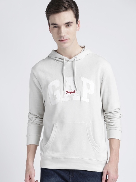 

GAP Men's Heavyweight Pullover Hoodie, Grey