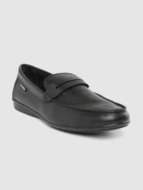 

Lee Cooper Men Black Leather Loafers